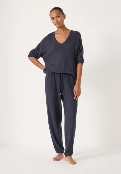 hush Pyjamas & Nightwear|Elle Supersoft Joggers Navy Blue