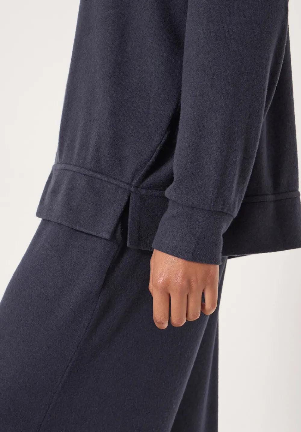 hush Tops & T-Shirts|Pyjamas & Nightwear|Elle Supersoft Raglan Top Navy Blue