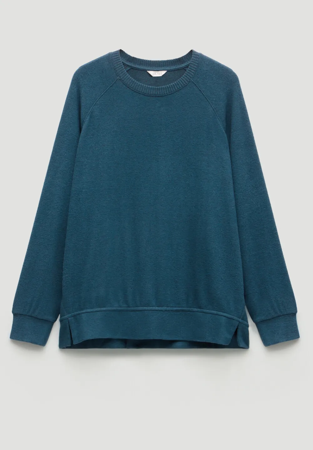 hush Tops & T-Shirts|Pyjamas & Nightwear|Elle Supersoft Raglan Top Teal Blue