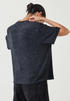 hush Tops & T-Shirts|Elle Supersoft T-Shirt Charcoal Grey
