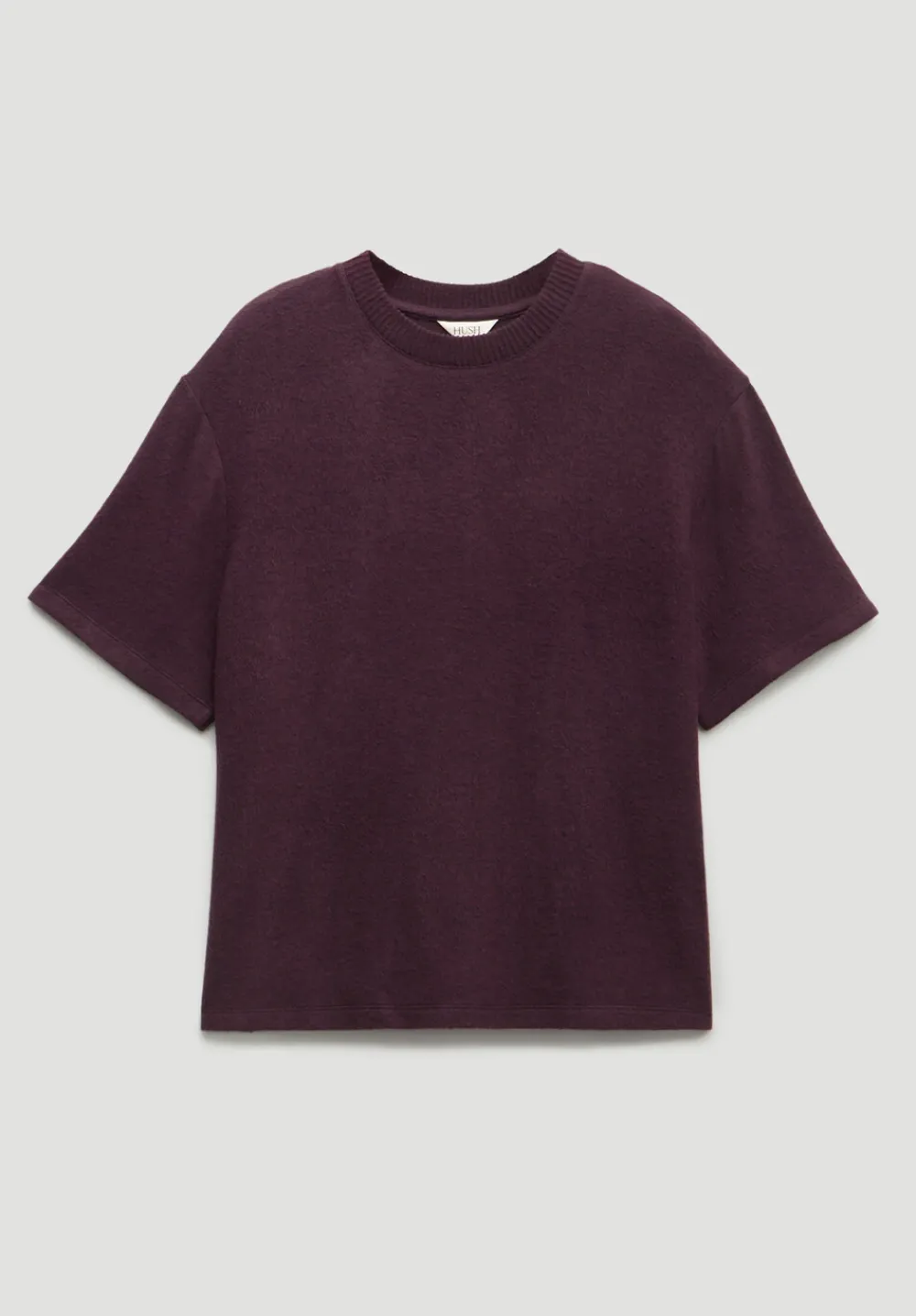 hush Tops & T-Shirts|Elle Supersoft T-Shirt Plum Purple