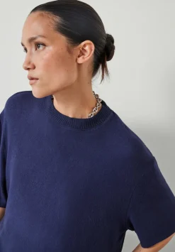 hush Tops & T-Shirts|Elle Supersoft T-Shirt Navy
