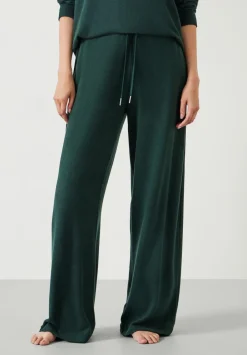 hush Joggers & Leggings|Pyjamas & Nightwear|Elle Supersoft Wide Leg Joggers Deep Green