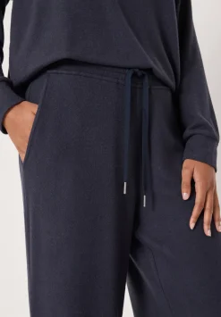 hush Pyjamas & Nightwear|Elle Supersoft Wide Leg Joggers Navy Blue