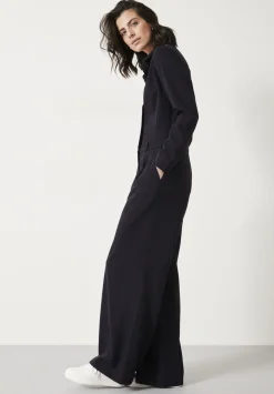hush Jumpsuits|Elora Relaxed Tailored Jumpsuit Midnight Navy