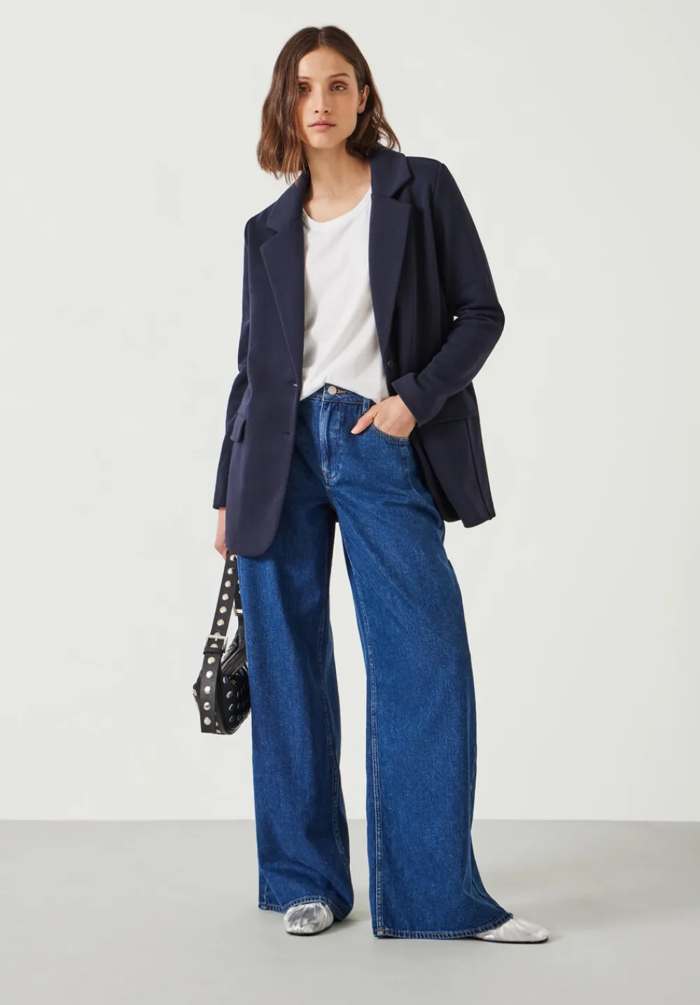 hush Jackets & Coats|Emery Jersey Blazer Navy