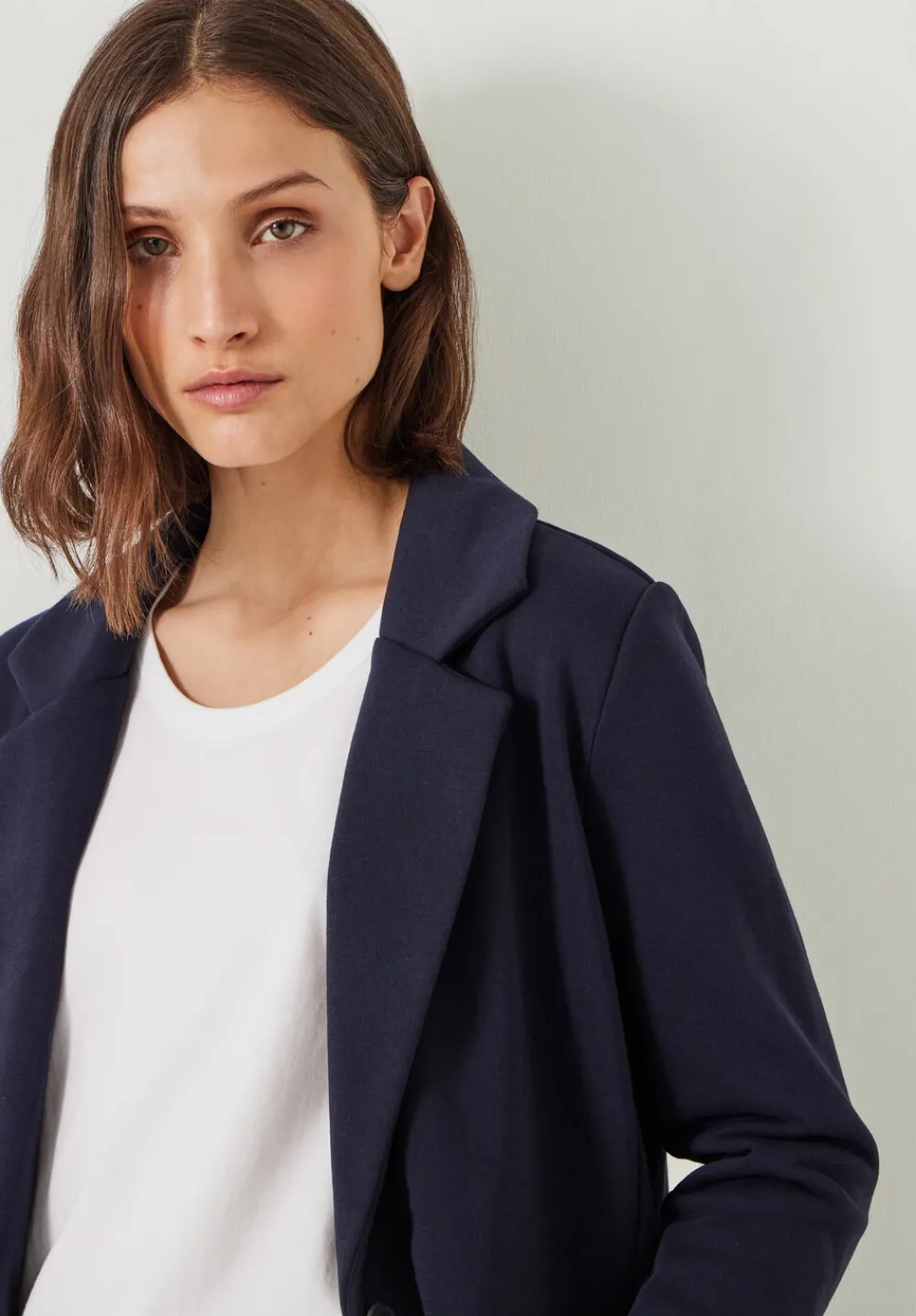 hush Jackets & Coats|Emery Jersey Blazer Navy