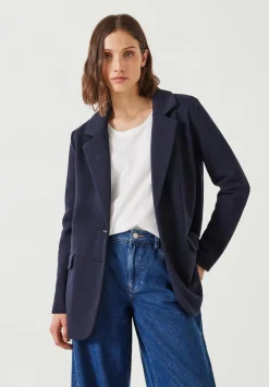 hush Jackets & Coats|Emery Jersey Blazer Navy