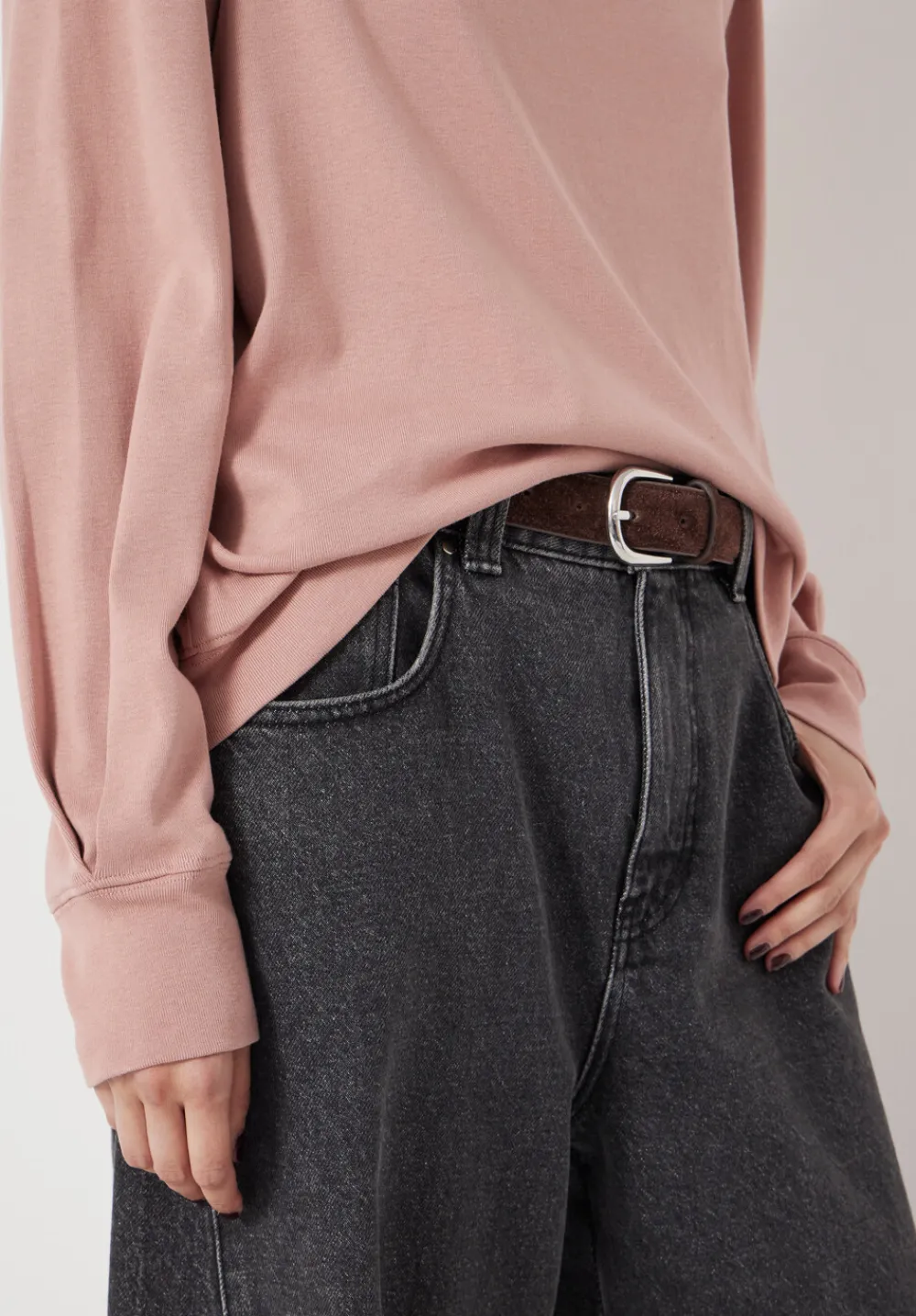 hush Tops & T-Shirts|Emily Puff Sleeve Cotton Jersey Top Rosewood Pink