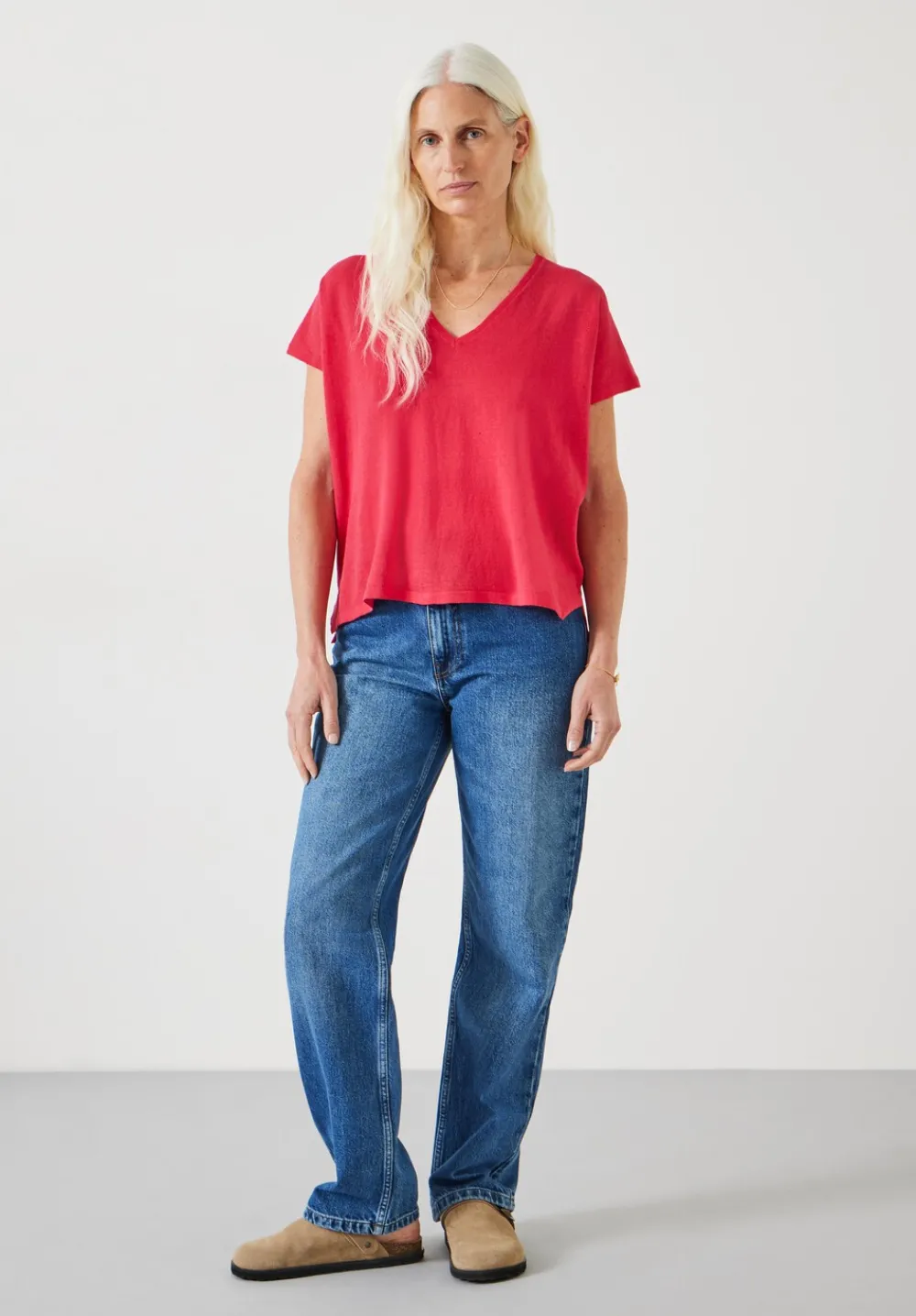 hush Tops & T-Shirts|Jumpers & Cardigans|Emmerline Linen Blend Knitted Top Magenta
