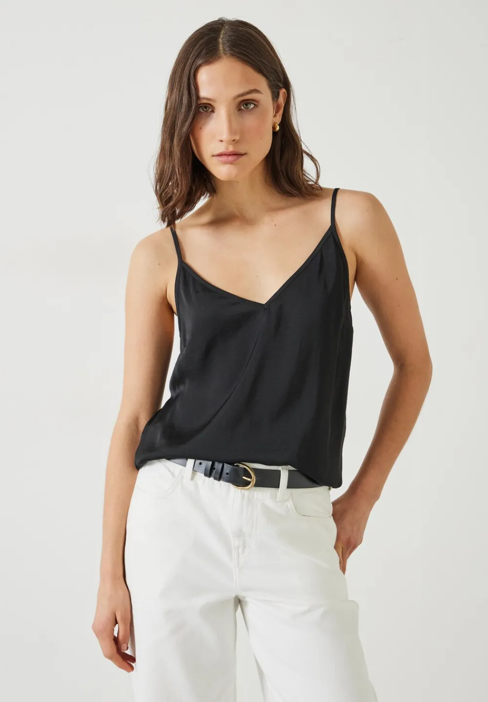 hush Tops & T-Shirts|Essential Cami Black