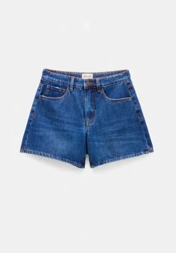 hush Shorts|Essential Denim Shorts Mid Blue