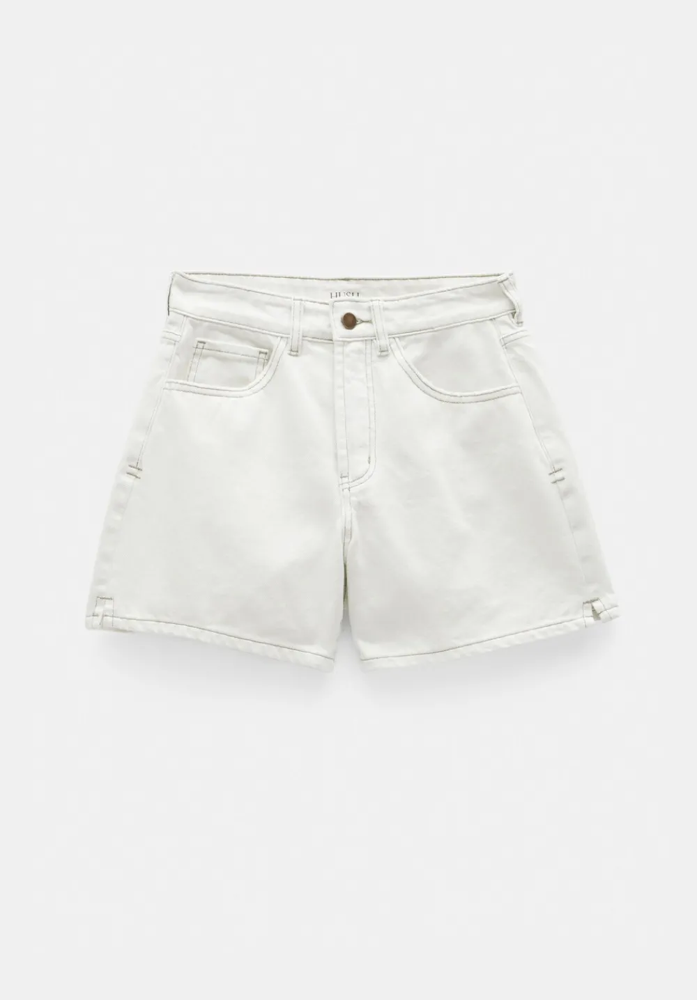 hush Shorts|Essential Denim Shorts Ecru