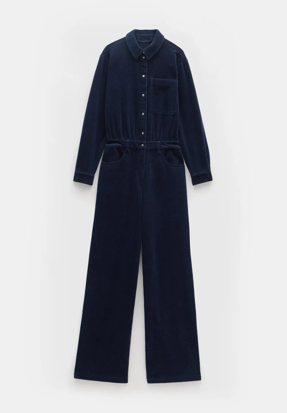hush Jumpsuits|Evelyn Cord Jumpsuit Navy