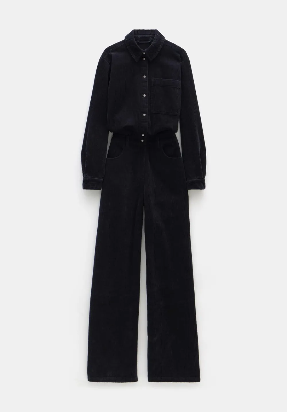 hush Jumpsuits|Evelyn Cord Jumpsuit Black