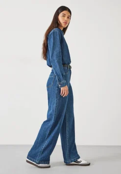 hush Jumpsuits|Evelyn Denim Jumpsuit Mid Authentic Wash