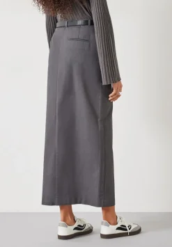 hush Skirts|Farrah Column Maxi Skirt Grey