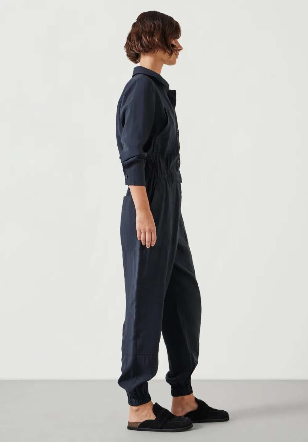 hush Jumpsuits|Feyre Utility Jumpsuit Washed Black
