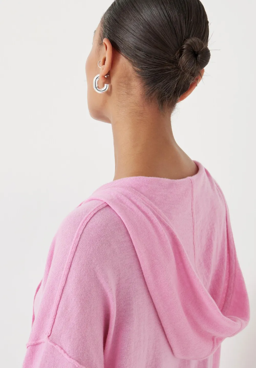 hush Sweatshirts & Hoodies|Jumpers & Cardigans|Fine Knit Hoodie Super Pink