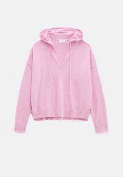 hush Sweatshirts & Hoodies|Jumpers & Cardigans|Fine Knit Hoodie Super Pink