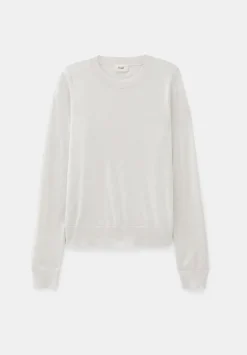 hush Jumpers & Cardigans|Fine Knit Wool Blend Jumper Light Grey Marl