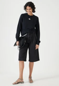 hush Jumpers & Cardigans|Fine Knit Wool Blend Jumper Black