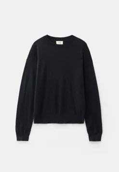 hush Jumpers & Cardigans|Fine Knit Wool Blend Jumper Black