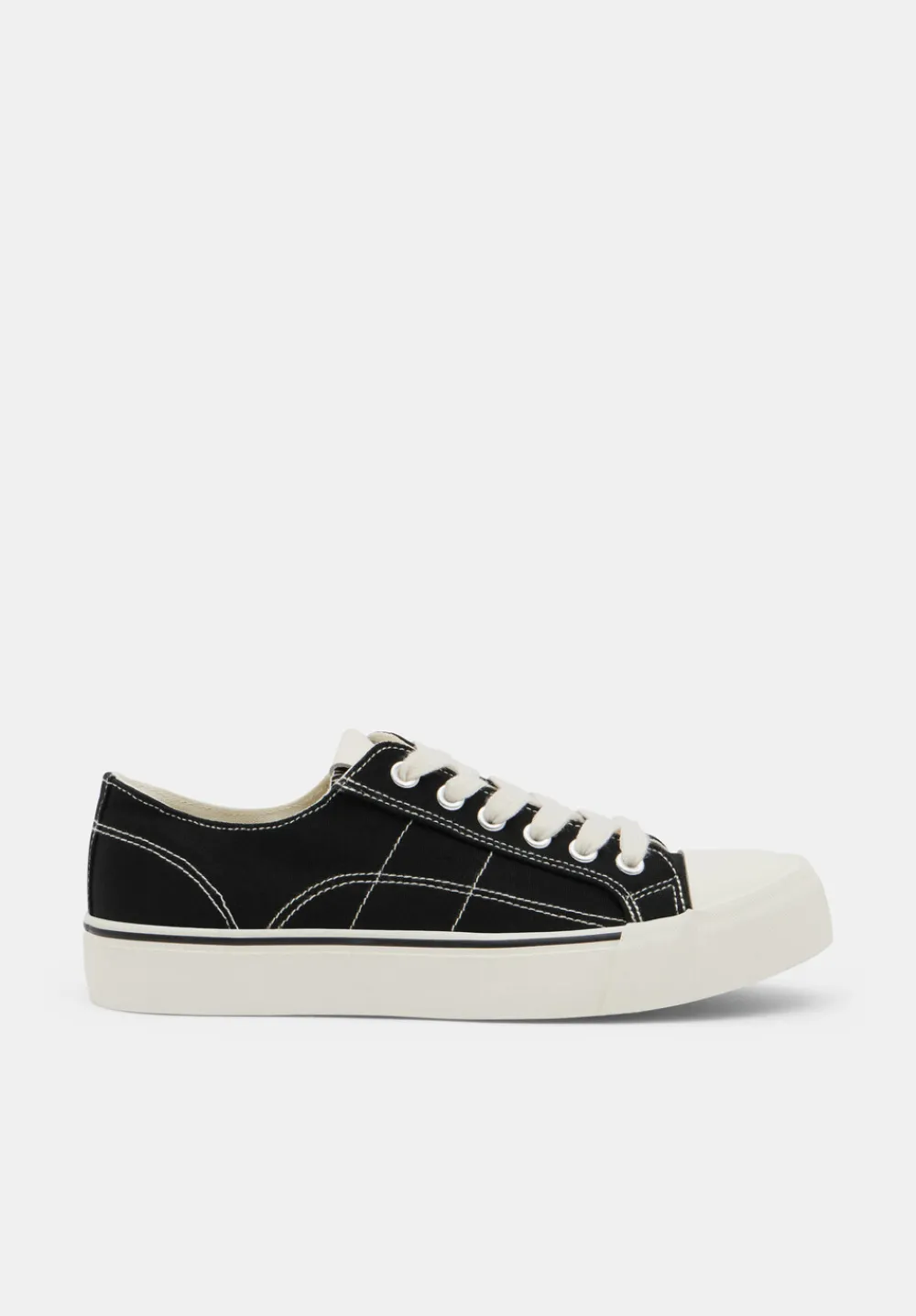 hush Trainers|Finley Canvas Trainers Washed Black