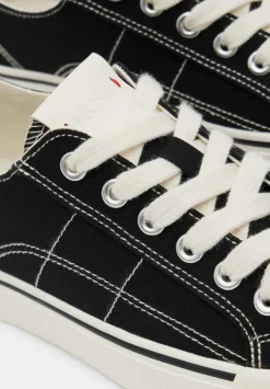 hush Trainers|Finley Canvas Trainers Washed Black