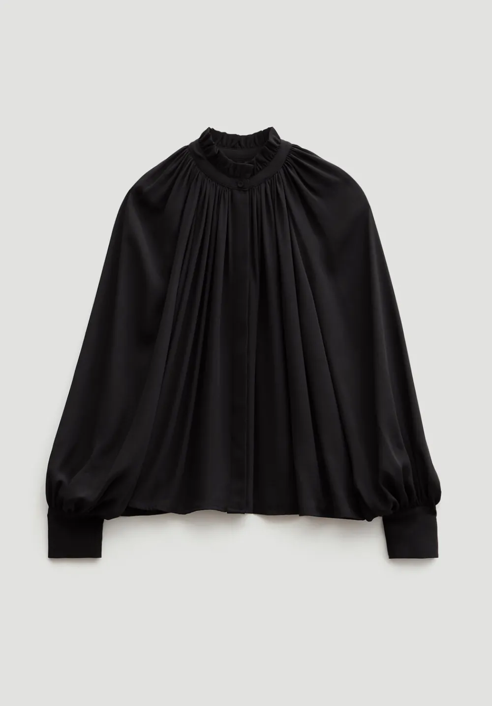 hush Shirts & Blouses|Fleur Floaty Chiffon Blouse Black