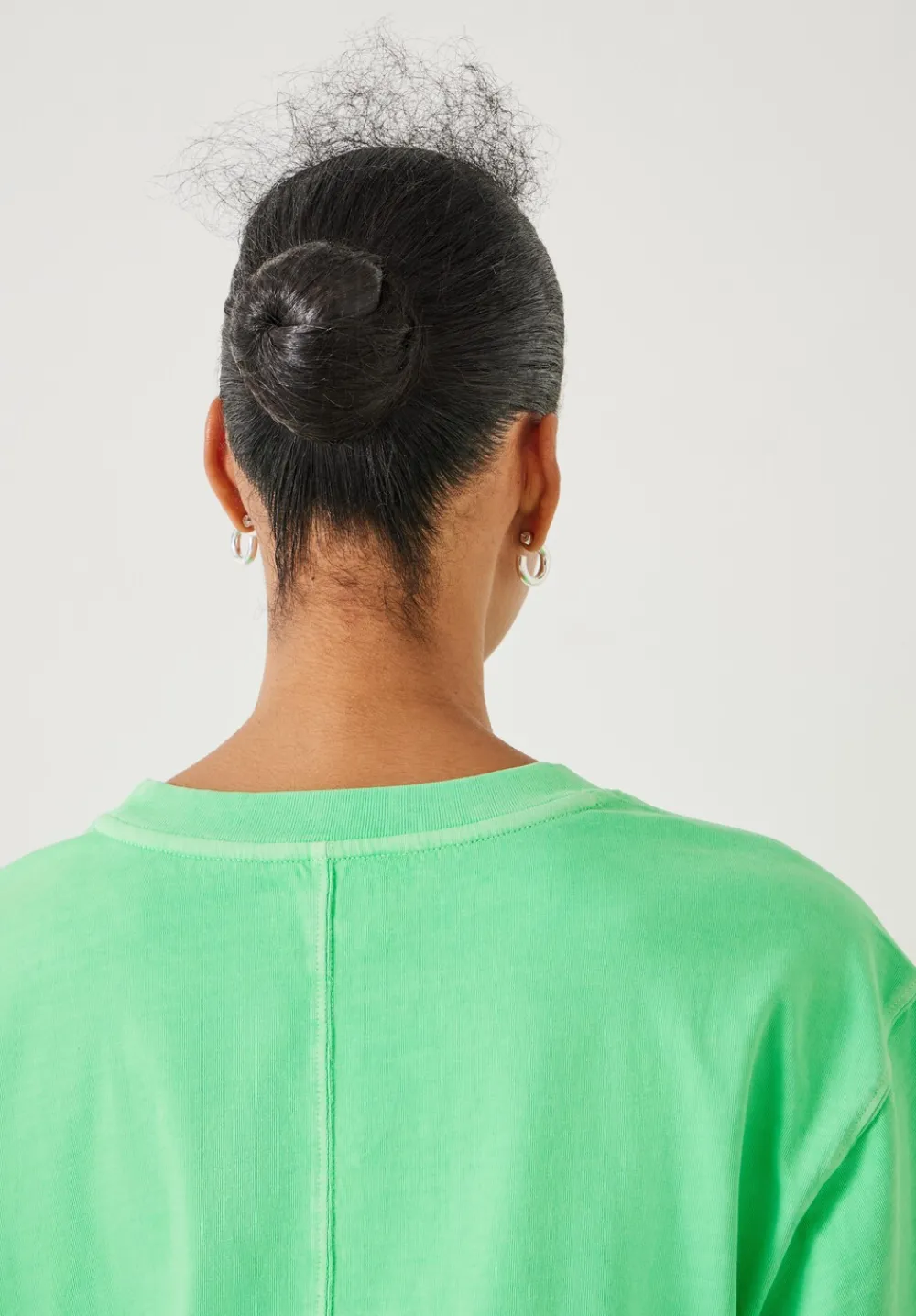 hush Tops & T-Shirts|Flo Oversized Cotton T-Shirt Poison Green