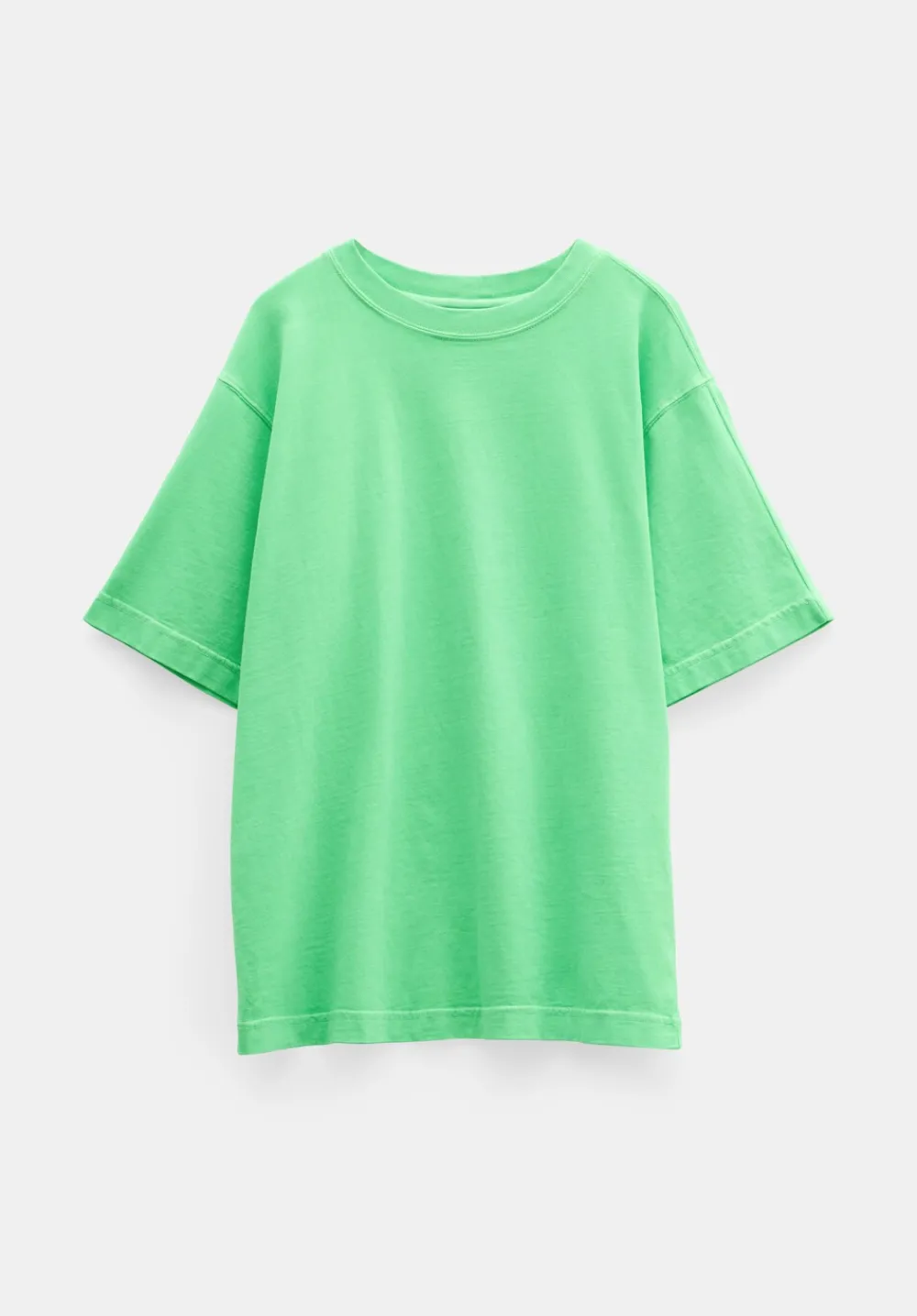 hush Tops & T-Shirts|Flo Oversized Cotton T-Shirt Poison Green
