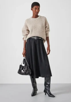hush Jumpers & Cardigans|Francis Tie and Buckle Detail Jumper Light Beige