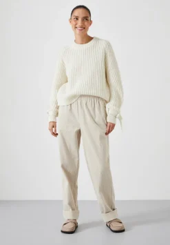 hush Jumpers & Cardigans|Francis Tie and Buckle Detail Jumper Off White