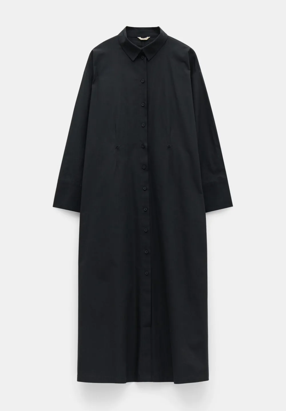 hush Dresses|Freddie Maxi Shirt Dress Black