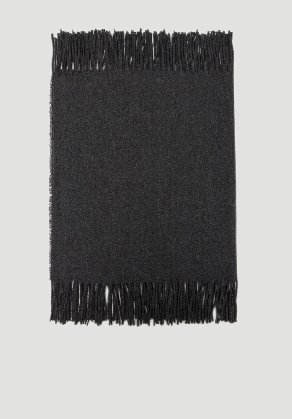 hush Scarves|Fringe Detail Scarf Charcoal Grey