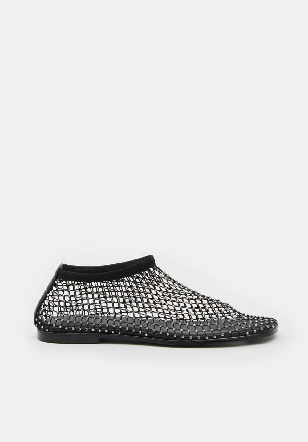 hush Flats|Gem Mesh Flats Black