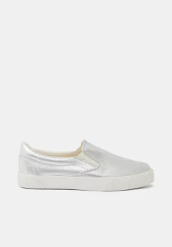 hush Trainers|Flats|Gili Slip On Trainers Silver