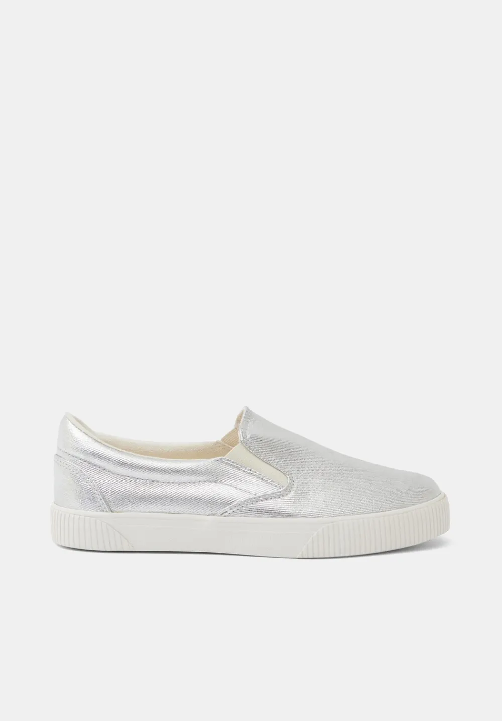 hush Trainers|Flats|Gili Slip On Trainers Silver