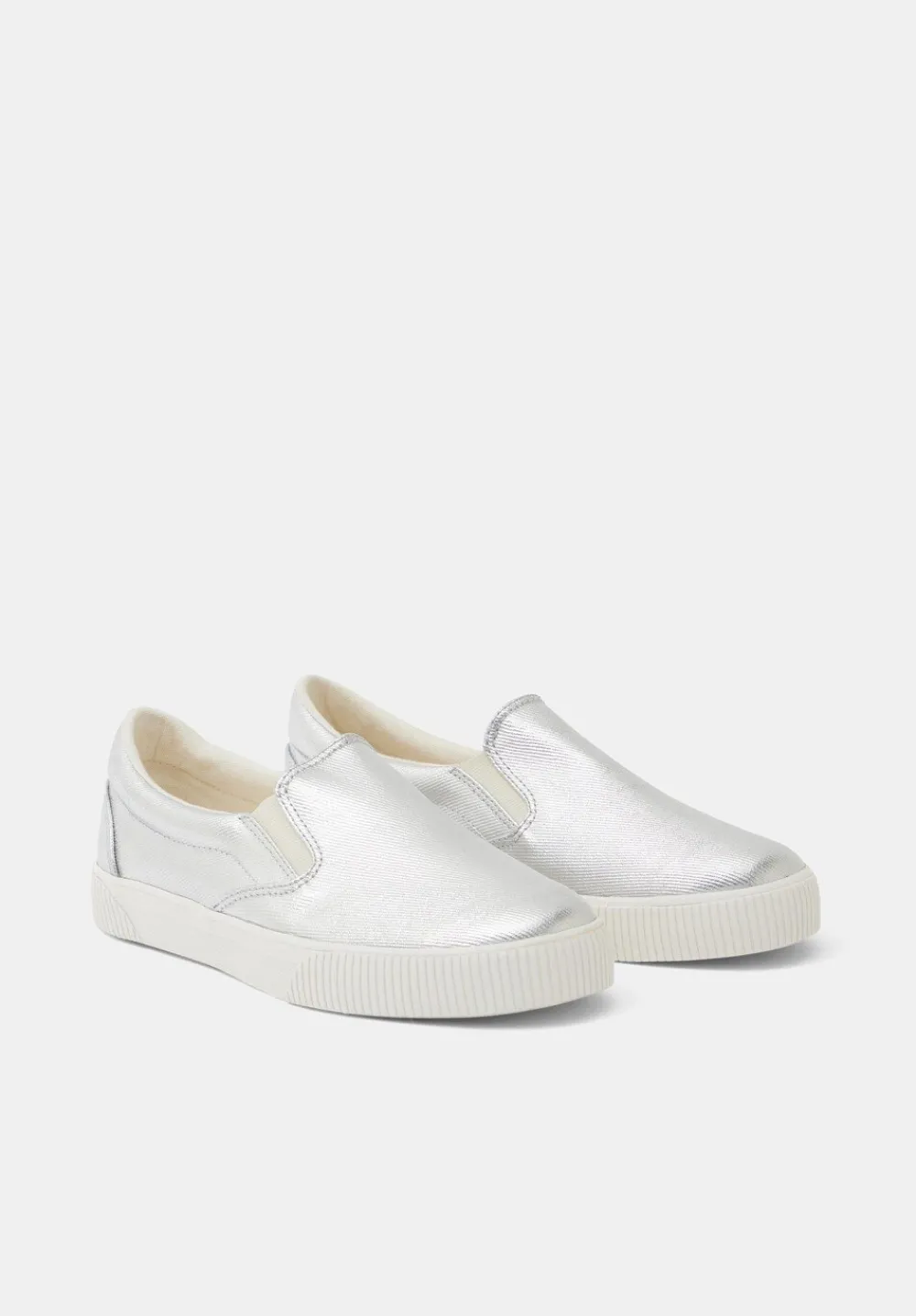 hush Trainers|Flats|Gili Slip On Trainers Silver