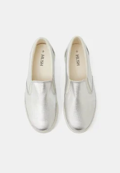 hush Trainers|Flats|Gili Slip On Trainers Silver