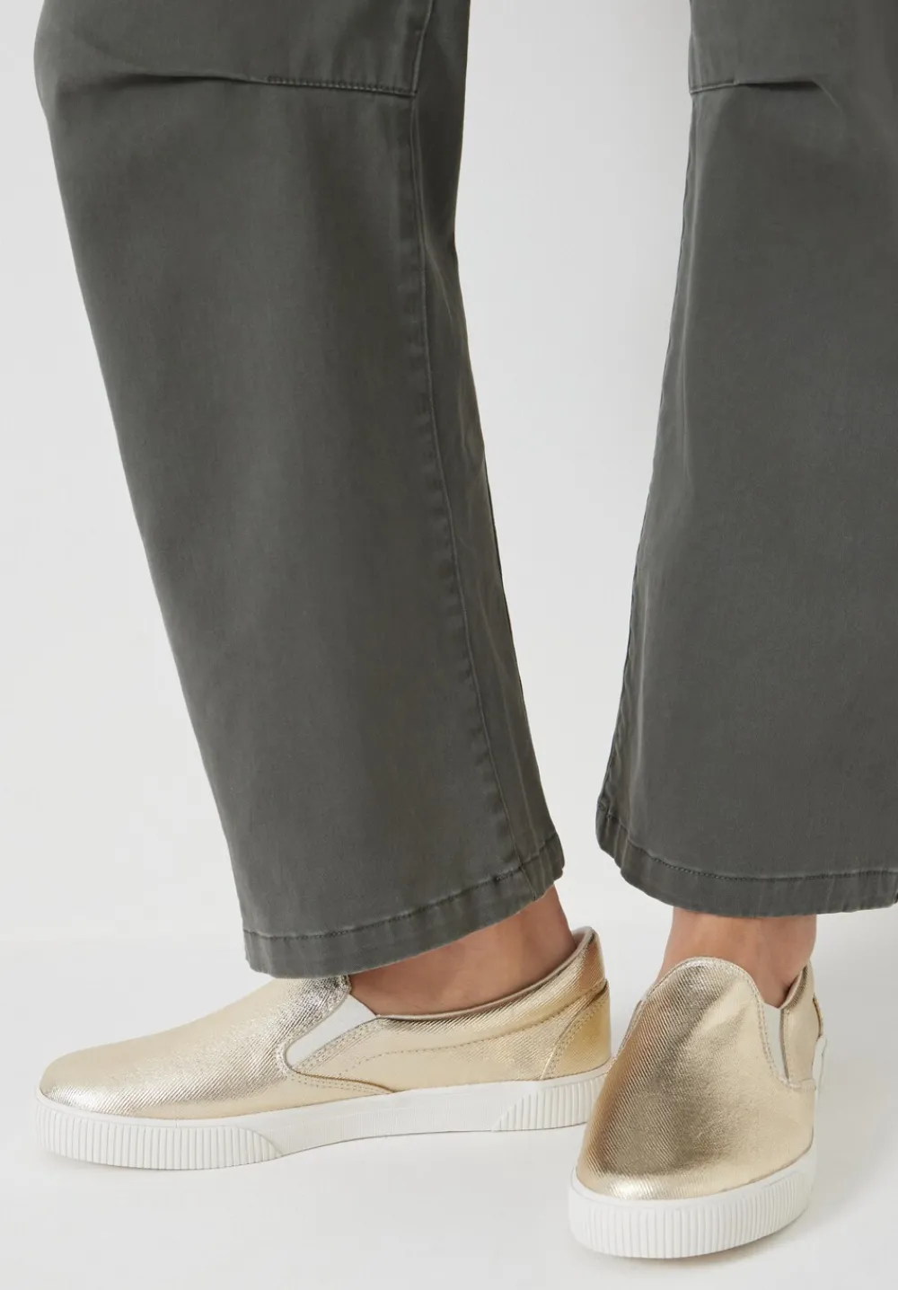 hush Trainers|Flats|Gili Slip On Trainers Gold