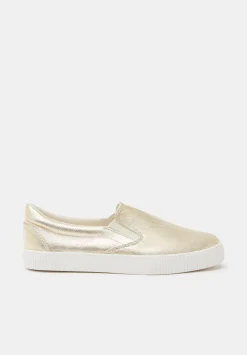 hush Trainers|Flats|Gili Slip On Trainers Gold