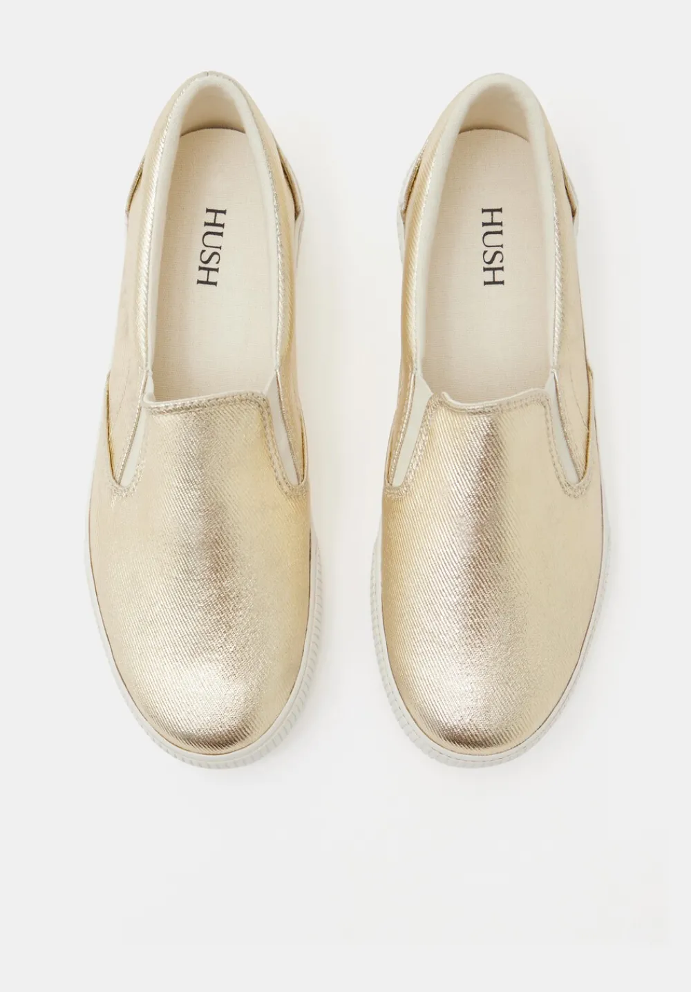 hush Trainers|Flats|Gili Slip On Trainers Gold
