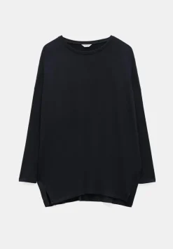 hush Tops & T-Shirts|Gillian Wide Jersey Top DARK GREY
