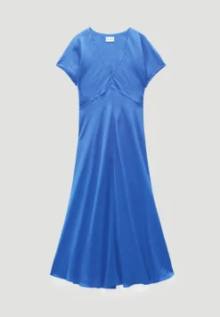hush Dresses|Grace Air Flow V-Neck Maxi Dress Sapphire Blue