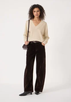hush Jumpers & Cardigans|Gracey V Neck Metallic Jumper Metallic Gold