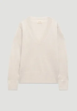 hush Jumpers & Cardigans|Gracey V Neck Metallic Jumper Metallic Gold