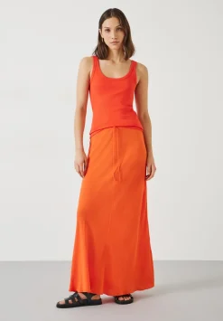 hush Skirts|Hanna Maxi Skirt Orange Red