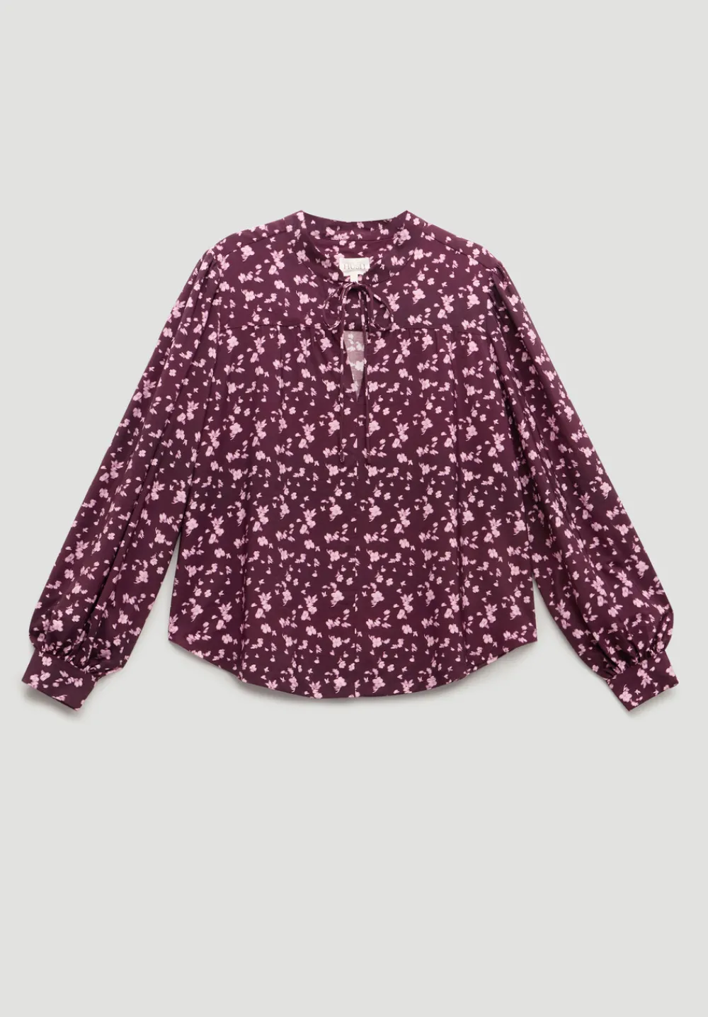 hush Shirts & Blouses|Harlow Tie Front Detail Blouse Ditsy Floral Purple